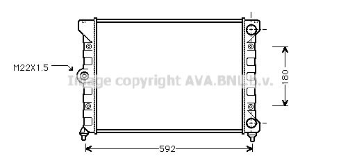 AVA QUALITY COOLING Радиатор, охлаждение двигателя VWA2099